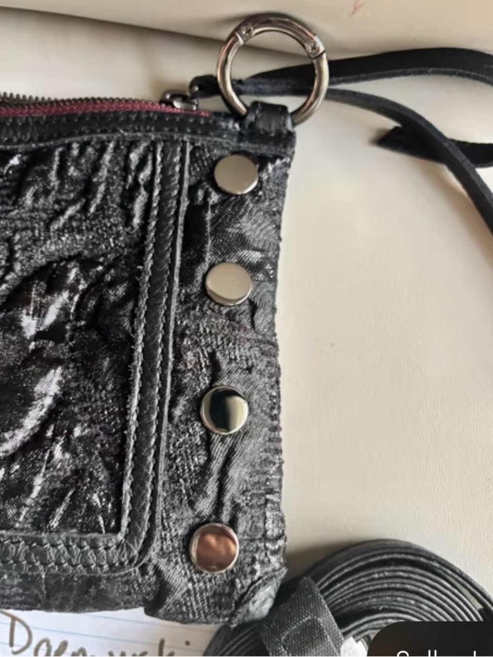 Hammitt Kyle Shoulder Bag in Midnight Marquise with Gunmetal Hardware - Picture 4 of 12